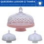 Imagem de Queijeira Luxxor Transparente Acrílico c/ Base Plastica 22cm