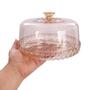 Imagem de Queijeira Porta Queijo Cristal Acrílico Com Tampa 18Cm
