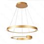 Imagem de Querolustre Pendente Dcd03086 2 Aneis 126w 3000k Dourado