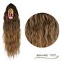 Imagem de Rabo de Cavalo Cacheado Cabelo Bio Vegetal Modelo Maiane 70 cm Fibra Futura Ser Mulher Loose Wave 140 Gramas