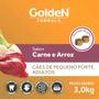 Imagem de Ração Golden Cães Adultos Raças Pequenas Carne e Arroz Mini Bits 3 kg