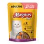 Imagem de Ração para Gatos Sachê 85g Magnus Cat Sabor Salmão ao Molho