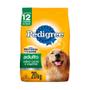 Imagem de Ração Pedigree para Cães Adultos de Porte Médio e Grande Sabor Carne e Vegetais - 20Kg