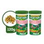 Imagem de Ração Prodac Vegetable peixe fundo herbívoros kit 2x60g