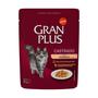 Imagem de Ração Úmida GranPlus Gourmet Sachê para Gatos Adultos Castrados Sabor Frango - 85g - Gran Plus