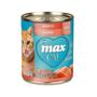 Imagem de Ração Úmida Max Cat para Gatos Adultos sabor Salmão 280g - 1 unidade - Max / Max Cat