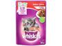 Ração Úmida para Gato Filhotes Sachê Whiskas - Carne ao Molho 85g Imagem de Ração Úmida para Gato Filhotes Sachê Whiskas - Carne ao Molho 85g