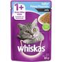 Imagem de Ração Úmida para Gatos Whiskas Sachê Jelly Peixe 85g