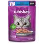 Imagem de Ração Úmida Sachê Whiskas Gatos Adultos Peixe Jelly 85 g