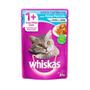 Imagem de Ração Úmida Whiskas Gatos Castrados Sachê Sabor Peixe - 85g - 1 unidade