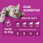 Imagem de Ração Úmida Whiskas Sachê Gatos Adultos Carne - 85g KIT 10U.