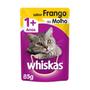 Imagem de Ração Úmida Whiskas Sachê Gatos Adultos Frango ao Molho 85g