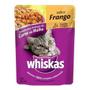 Imagem de Ração Úmida Whiskas Sachê para Gatos Adultos sabor Frango ao Molho 85g