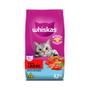 Ração Whiskas para Gatos Adultos Castrados Sabor Carne - 2,7Kg Imagem de Ração Whiskas para Gatos Adultos Castrados Sabor Carne - 2,7Kg
