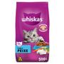 Imagem de Ração Whiskas Peixe para Gatos Adultos - 500 g