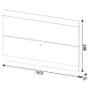 Imagem de Rack Bancada 1 Gaveta com Nicho e Painel para Tv Classic 1.4 Off White Freijó - Imcal