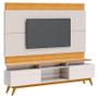 Imagem de Rack Bancada 2 Gavetas com Nicho e Painel para Tv Classic 2.2 Off White Nature - Imcal
