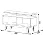 Imagem de Rack Bancada Ambiente Classic 2 Gavetas com Nicho 1.4 Off White Freijó Touch - Imcal