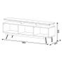 Imagem de Rack Bancada Ambiente Classic 3 Gavetas com Nicho 1.8 Off White Nature - Imcal