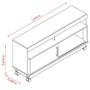 Imagem de Rack Bancada Artur Com Mesa De Centro Frizz Cinamomo Off White - Madetec
