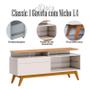 Imagem de Rack Bancada Classic 1 Gaveta com Nicho 1.4 Off White Nature - Imcal