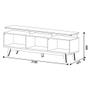 Imagem de Rack Bancada Classic 2 Gavetas Com Nicho 2.2 Off White Nature - Imcal