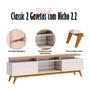 Imagem de Rack Bancada Classic 2 Gavetas Com Nicho 2.2 Off White Nature - Imcal