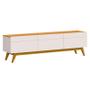 Imagem de Rack Bancada Classic 3 Gavetas 1.8 Off White Nature - Imcal