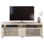Imagem de Rack Bancada com Aparador e Mesa de Centro Frizz Cross Calacata Off White  Madetec