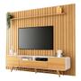 Imagem de Rack Bancada época Com Painel Ripado You 2.7 Cinamomo Off White - Hb Móveis