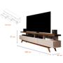 Imagem de Rack Bancada para TV ate 75 Pol. Vivare Wood 1.8 Giga Moveis