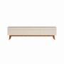 Imagem de Rack Cambridge I 3 GV Off White com Freijó Touch 218 cm