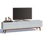 Rack Classic I 3 GV Branco Acetinado 218 cm - Mobly Imagem de Rack Classic I 3 GV Branco Acetinado 218 cm