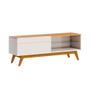 Imagem de Rack Classic II Off White e Nature 52x146 cm