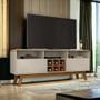 Imagem de Rack com Adega Larimar Off White e Cinamomo Bechara