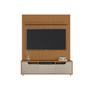 Imagem de Rack com Painel 1.60 Jersey Cedro com Off White - Móveis Casa D