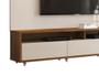 Imagem de Rack com Painel Aspen 2.2 Off White com Madeiro Canela - MoveisAqui