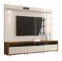 Imagem de Rack com Painel Aspen 2.2 Off White com Madeiro Canela - MoveisAqui