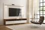 Imagem de Rack com Painel Aspen 2.2 Off White com Madeiro Canela - MoveisAqui