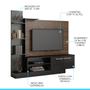 Imagem de Rack com Painel Completo para TV 50 Pol. 165 x 155 Cm MDP Castanho 0633 MENU