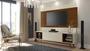Imagem de Rack com Painel Horizon 1.8 Off White com Natural - MoveisAqui