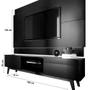Imagem de Rack Com Painel Imcal Classic 1.8 Preto Fosco Com 2 Gavetas  73647-11847 FORA DE LINHA