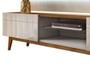 Imagem de Rack com Painel Imcal Classic 2.2 Freijó Com Off White 2 Gavetas - 10875 - 73777
