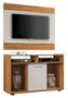 Imagem de Rack com Painel Línio Freijó com Off White - MoveisAqui
