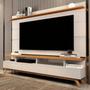 Imagem de Rack com Painel p/ TV ate 72" Vivare 1.80 Off Whithe/Nature