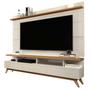 Imagem de Rack com Painel p/ TV ate 72" Vivare 1.80 Off Whithe/Nature