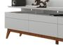 Imagem de Rack com Painel Para TV 55 Polegadas Branco Classic +3G 1.8 com LED - Imcal Móveis