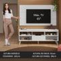 Imagem de Rack com Painel para TV até 65 Polegadas com Pés Branco Detroit Madesa