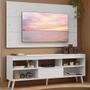 Imagem de Rack com Painel para TV até 65 Polegadas com Pés Branco Detroit Madesa