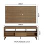 Imagem de Rack com Painel para TV até 65 Polegadas com Pés Rustic Texas Madesa